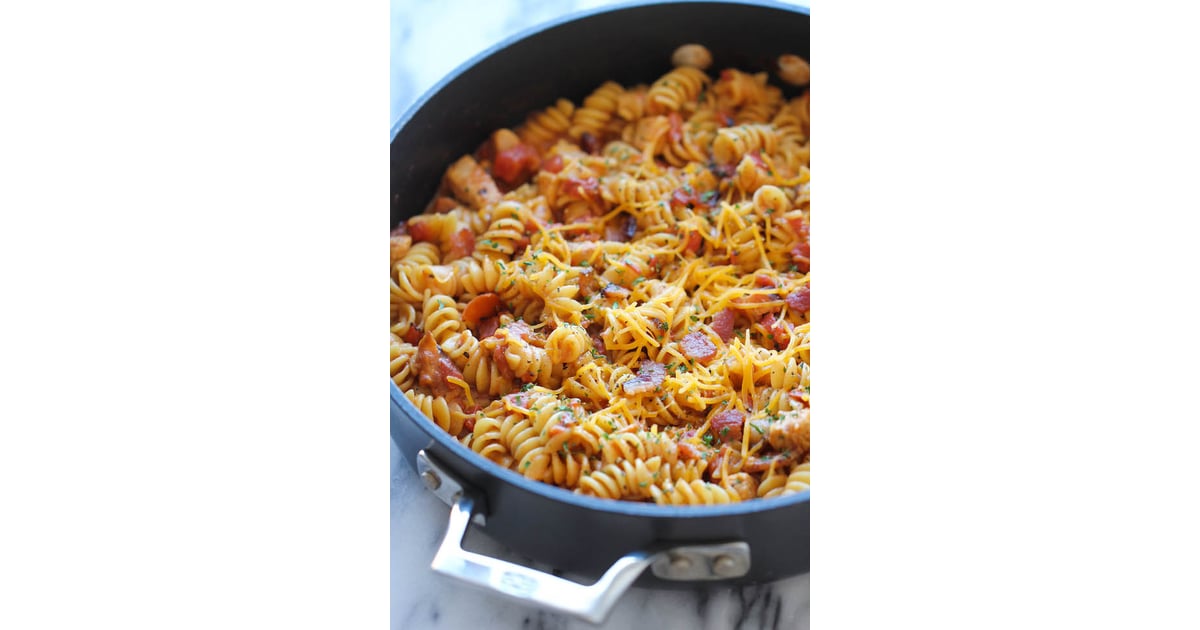 1Pot BBQ Chicken Pasta OnePot and OnePan Summer Recipes POPSUGAR