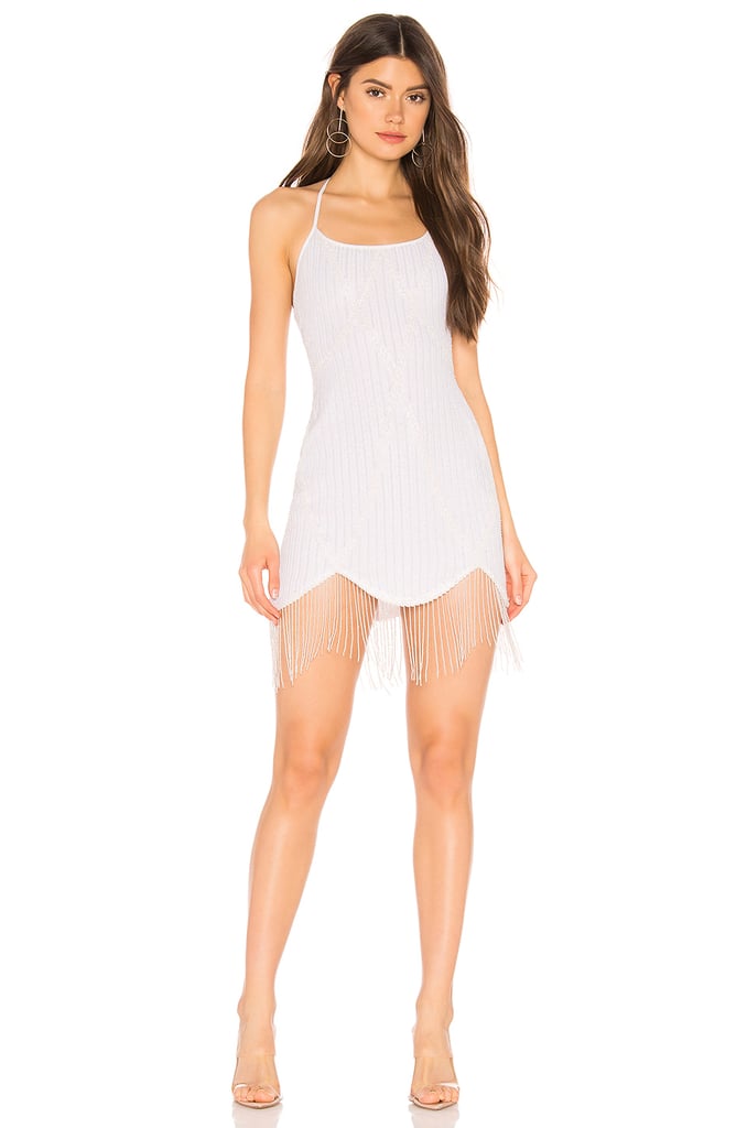 MAJORELLE Paloma Mini Dress in Pearl White