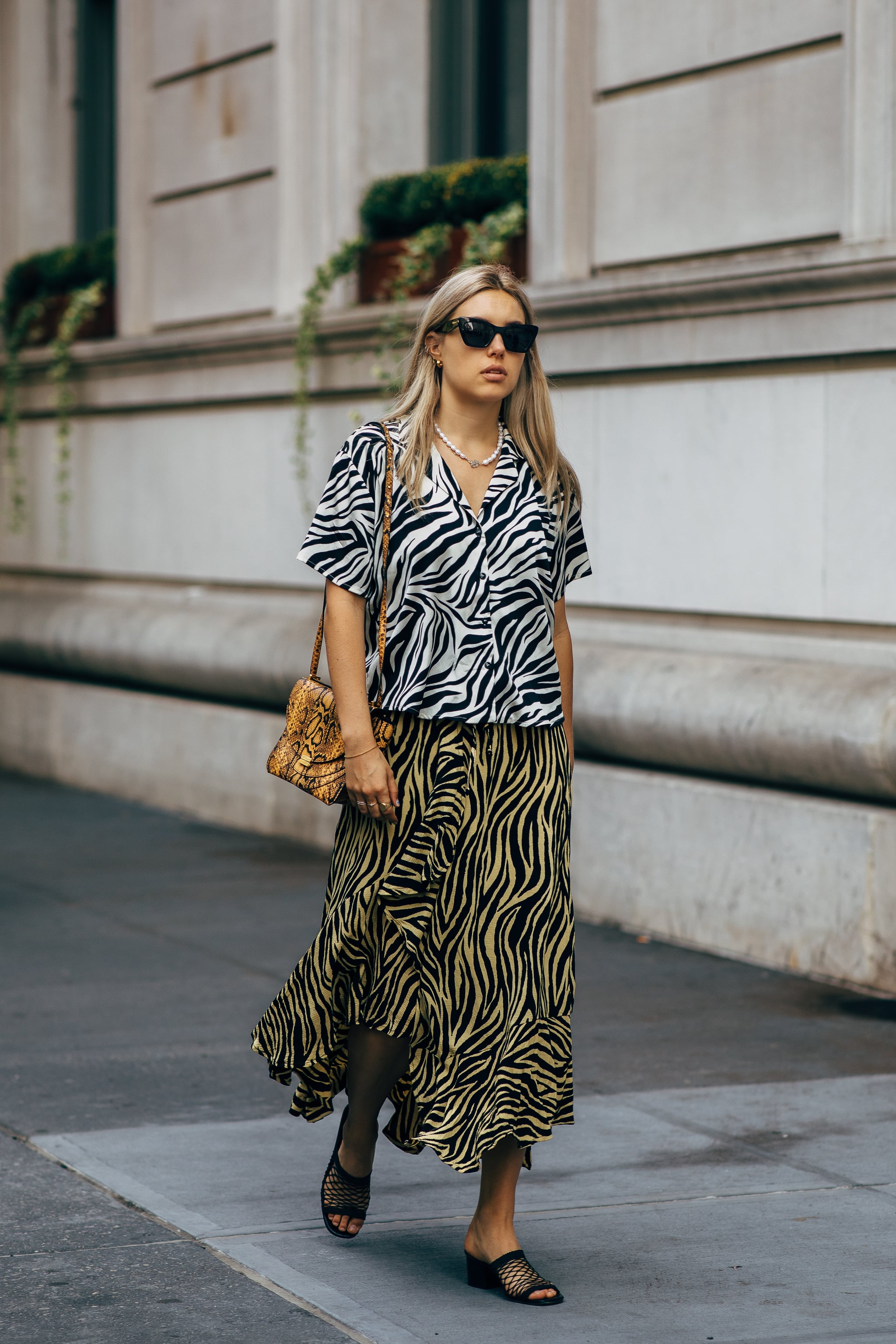 Animal print slip hotsell skirt