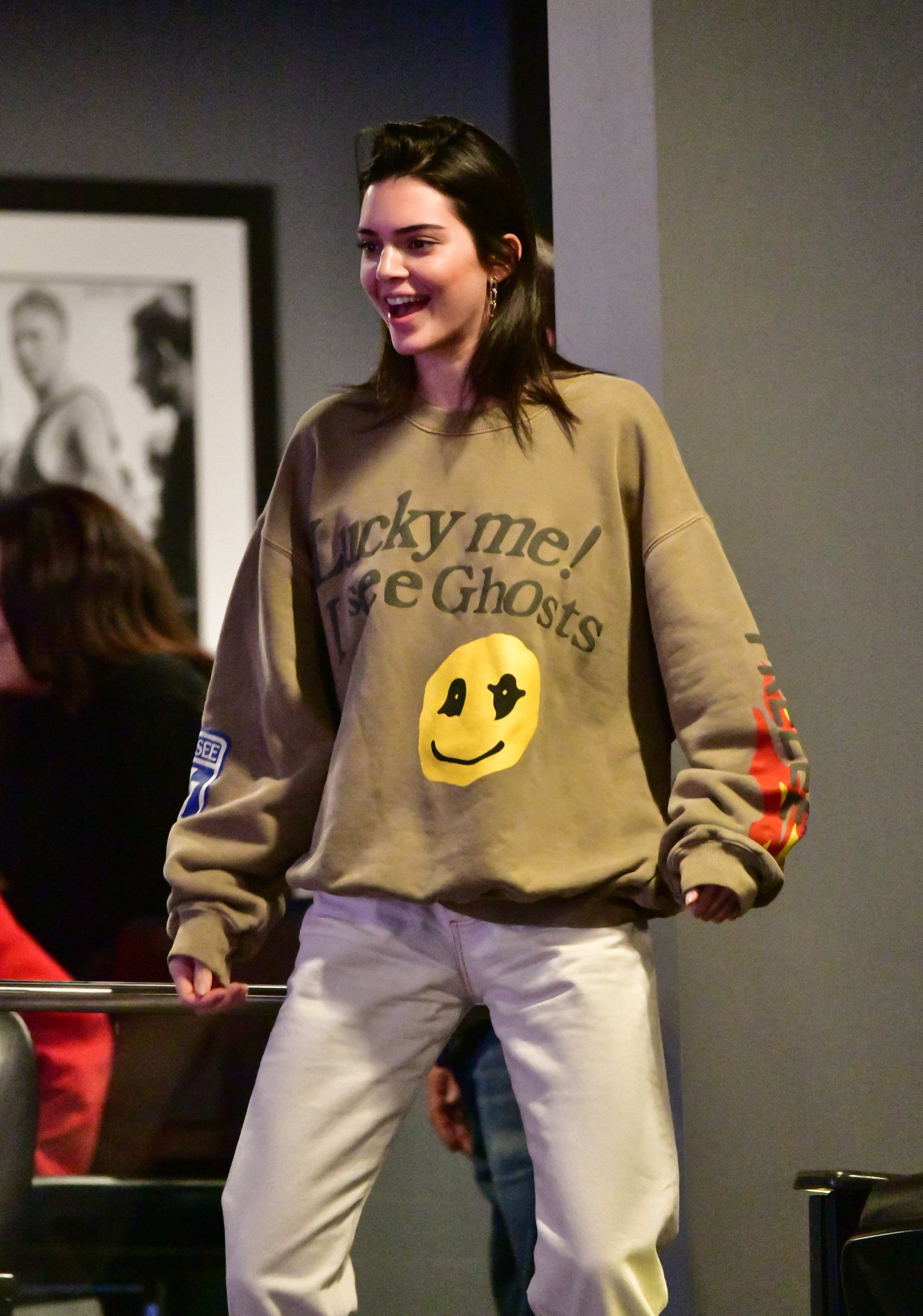 Fashion, Shopping & Style, Kendall Jenner's Printed Sweatshirt Has Us  Asking, Is Kanye Her New Stylist?