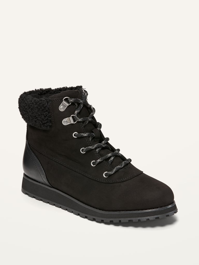 WaterRepellent FauxSuede Hiking Boots Old Navy Best Shoes Women