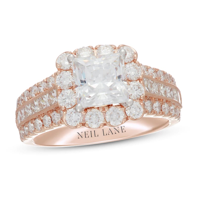 Neil Lane Diamond Rose Gold Engagement Ring