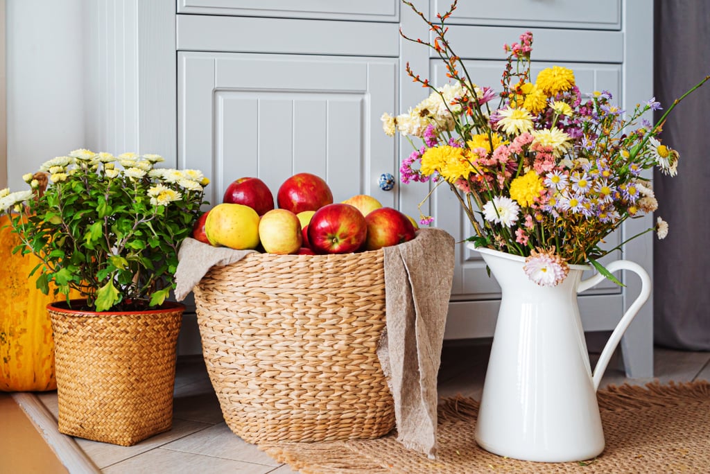 Fall Flowers + Nontraditional Vase