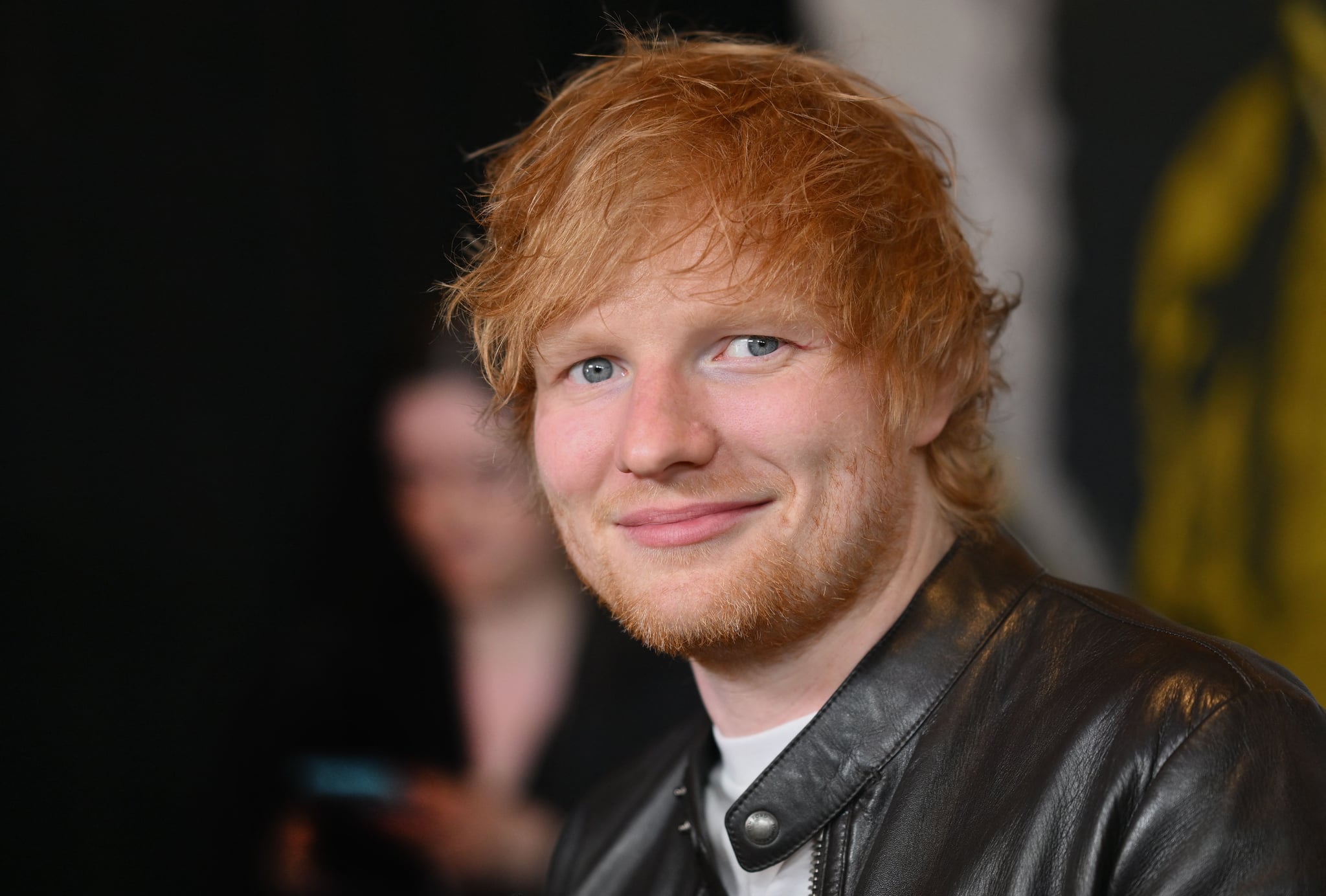 British singer Ed Sheeran arrives for the premiere of the Disney+ music docu-series 