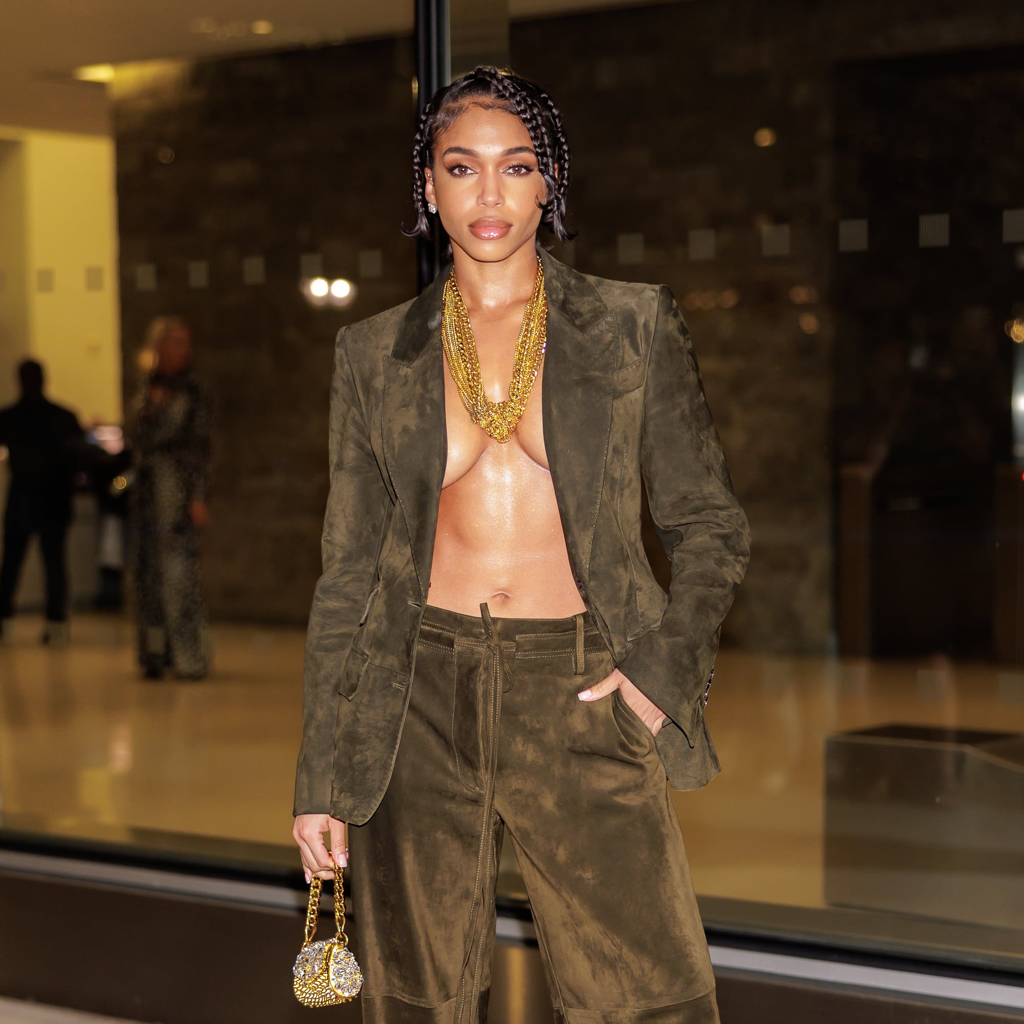 Lori Harvey at Tom Ford's Spring 2023 Runway Show | POPSUGAR Fashion