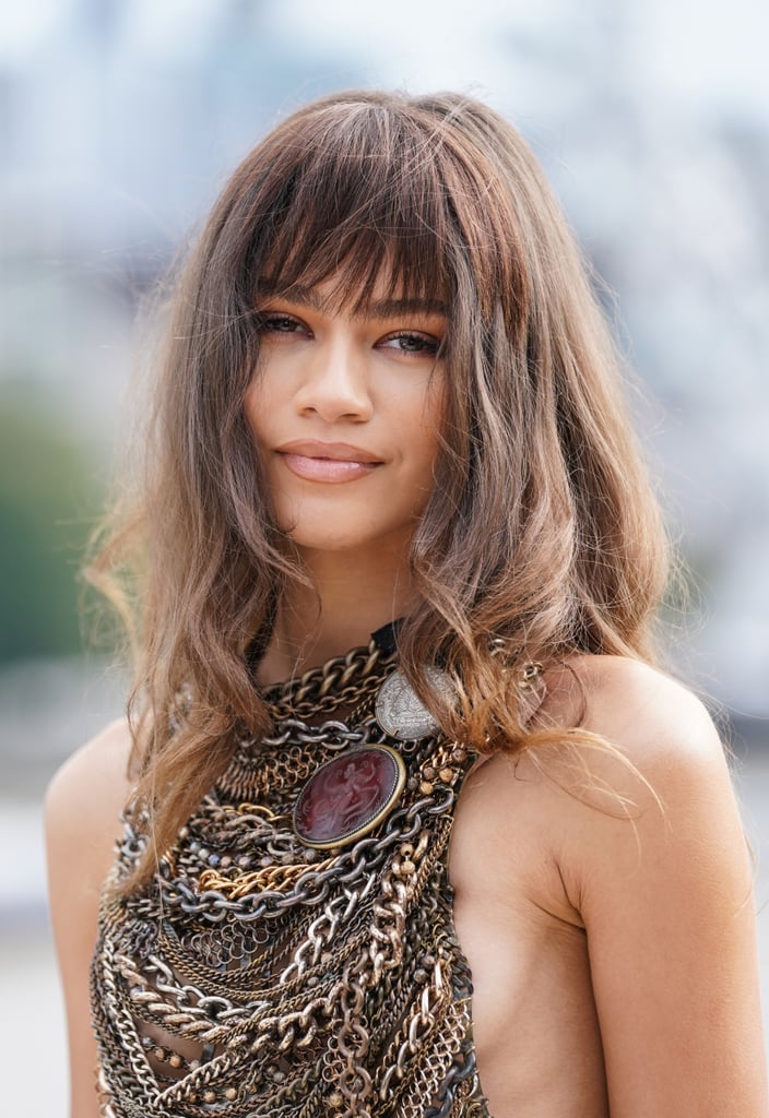 Zendaya Tried Out '70s-Style Shaggy Bangs While Promoting Dune