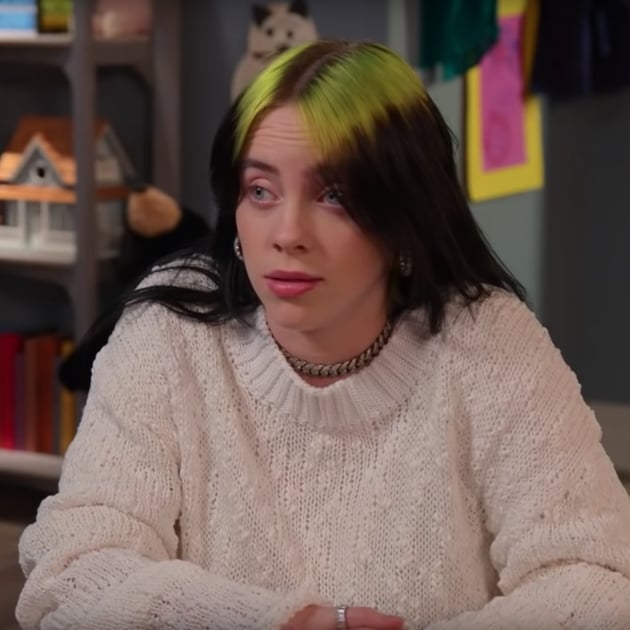 Billie Eilish Asks Kids Questions On Jimmy Kimmel Video Popsugar Celebrity