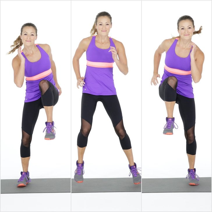 Lateral Shuffle With High-Knee Hold