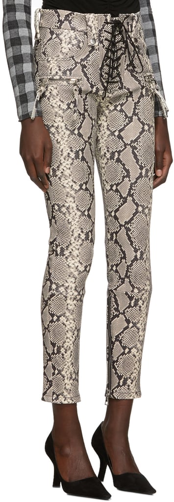 Our Pick: Unravel Gray Python Lace-Up Trousers