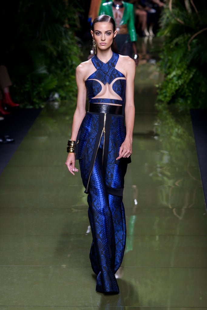 The Spring 2017 Balmain collection debuted during Paris Fashion Week Celebrities Wearing