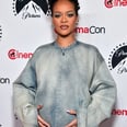 Rihanna Cradles Her Baby Bump With "Digital Lavender" Nails