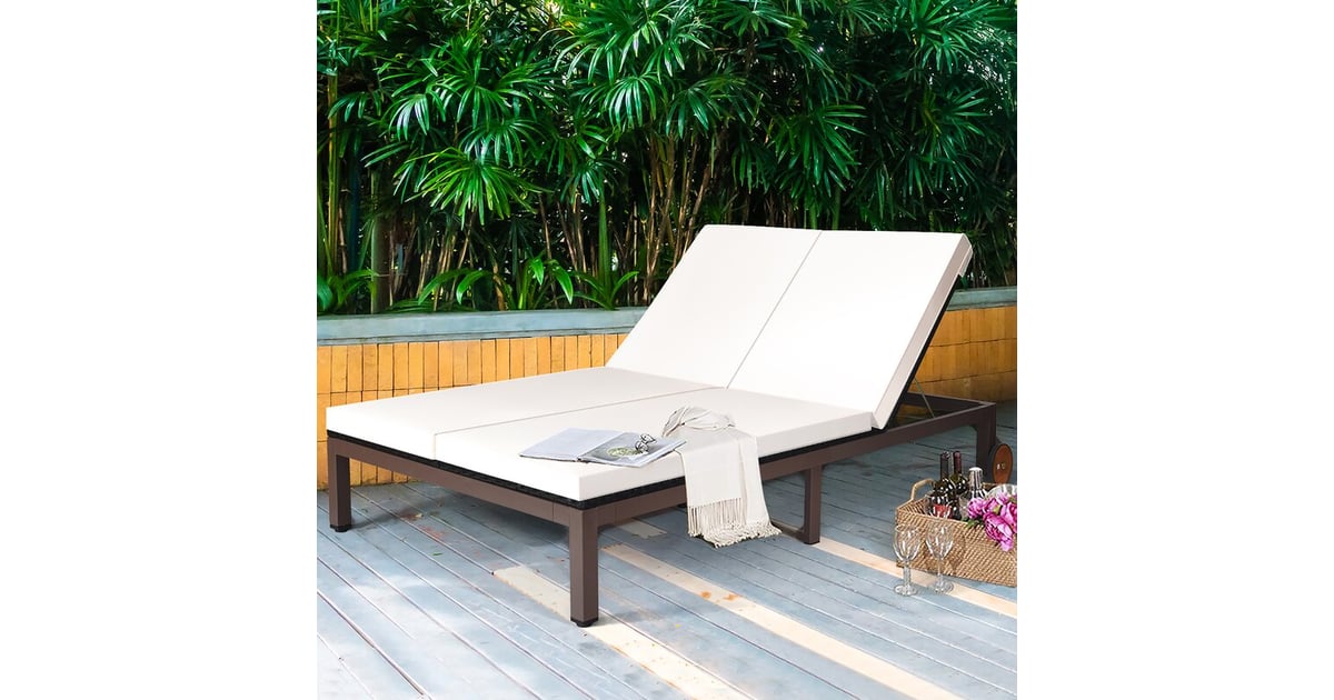Dettle Double Reclining Chaise Lounge with Cushion The Most