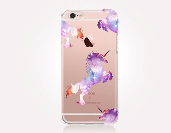 Transparent Unicorn Phone Case