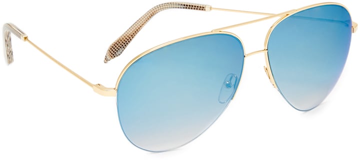 Victoria Beckham Classic Victoria Aviator Sunglasses