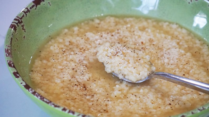 pastina soup close-up