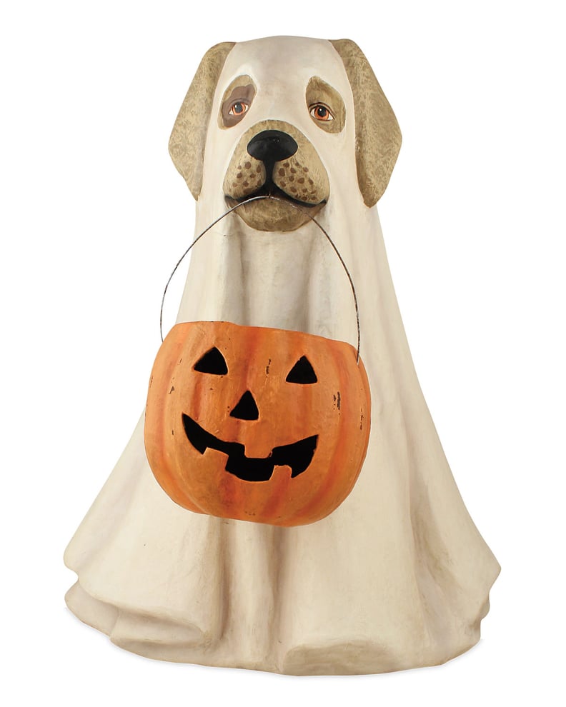 Bethany Lowe Ghost Dog Paper Mache Halloween Statue