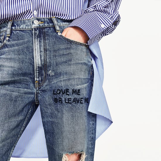 Zara Boyfriend Jeans With Pearls Best Zara Pieces June 2017