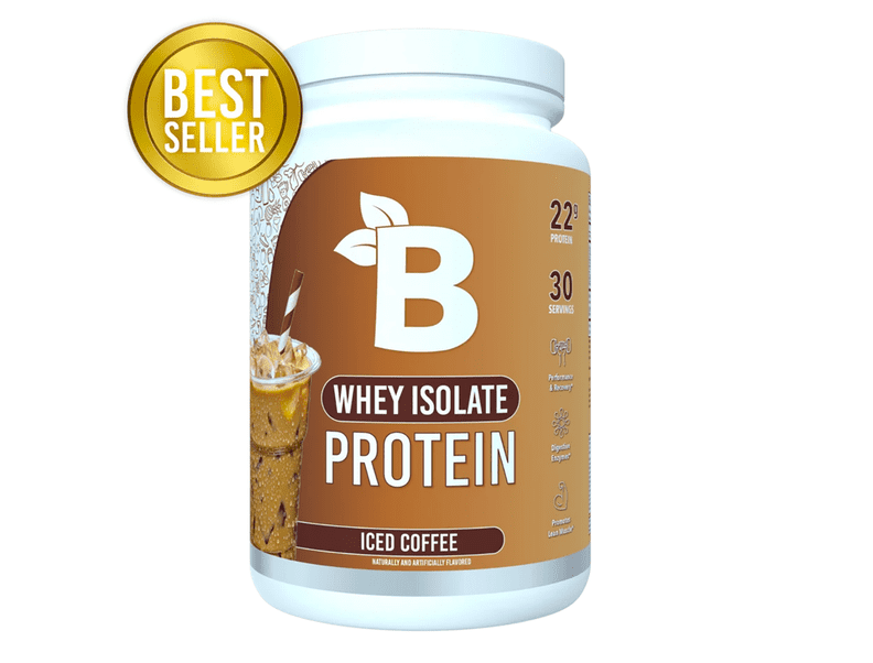 Bloom Nutrition Whey Isolate Protein in Iced Coffee