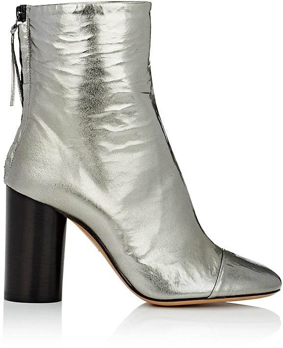 Isabel Marant Grover Wrinkled Leather Ankle Boots