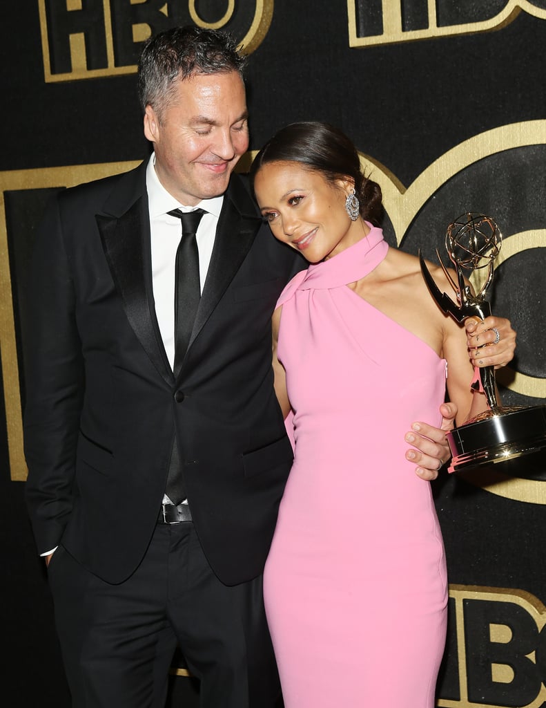 Thandie Newton and Ol Parker at the HBO Emmy Party, 2018