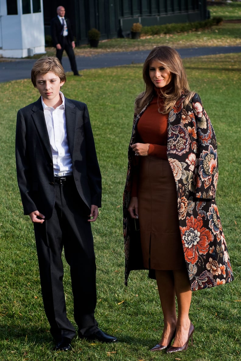 Melania Trump Wearing a Stella McCartney Coat