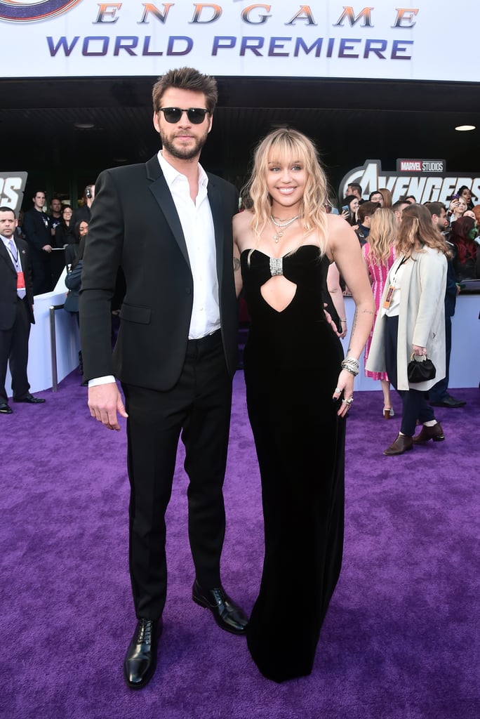 Miley Cyrus and Liam Hemsworth at Avengers Endgame Premiere