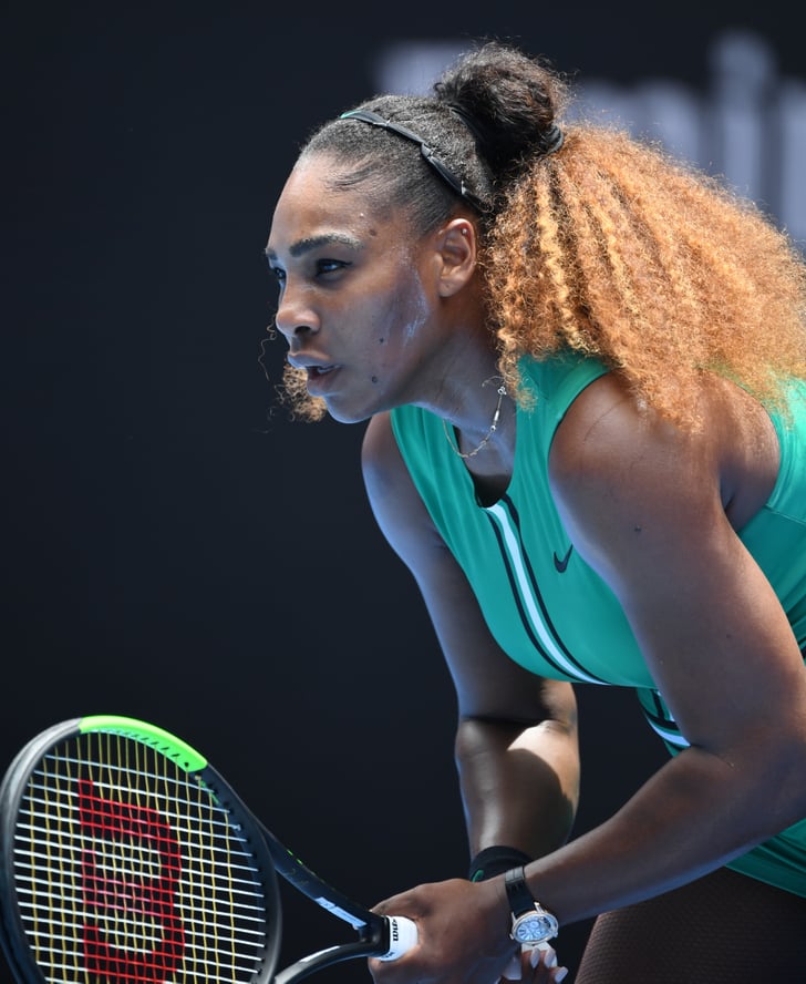 Serena Williamss Green Bodysuit At The Australian Open 2019 Popsugar Fashion Uk Photo 7 1384