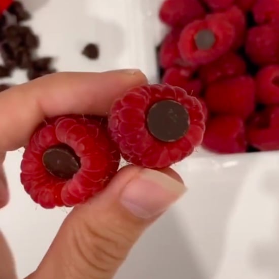 2-Ingredient Chocolate Chip and Raspberry Snack