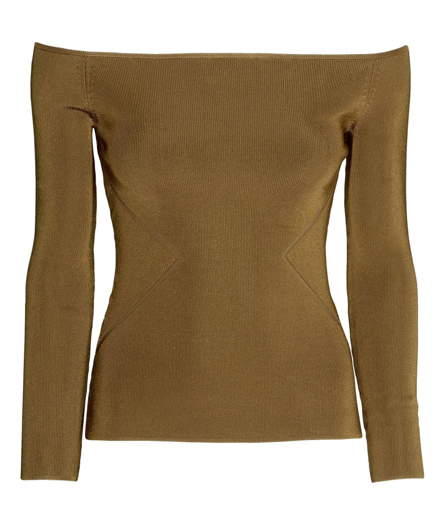 H&M Ribbed Off-the-Shoulder Top ($35)