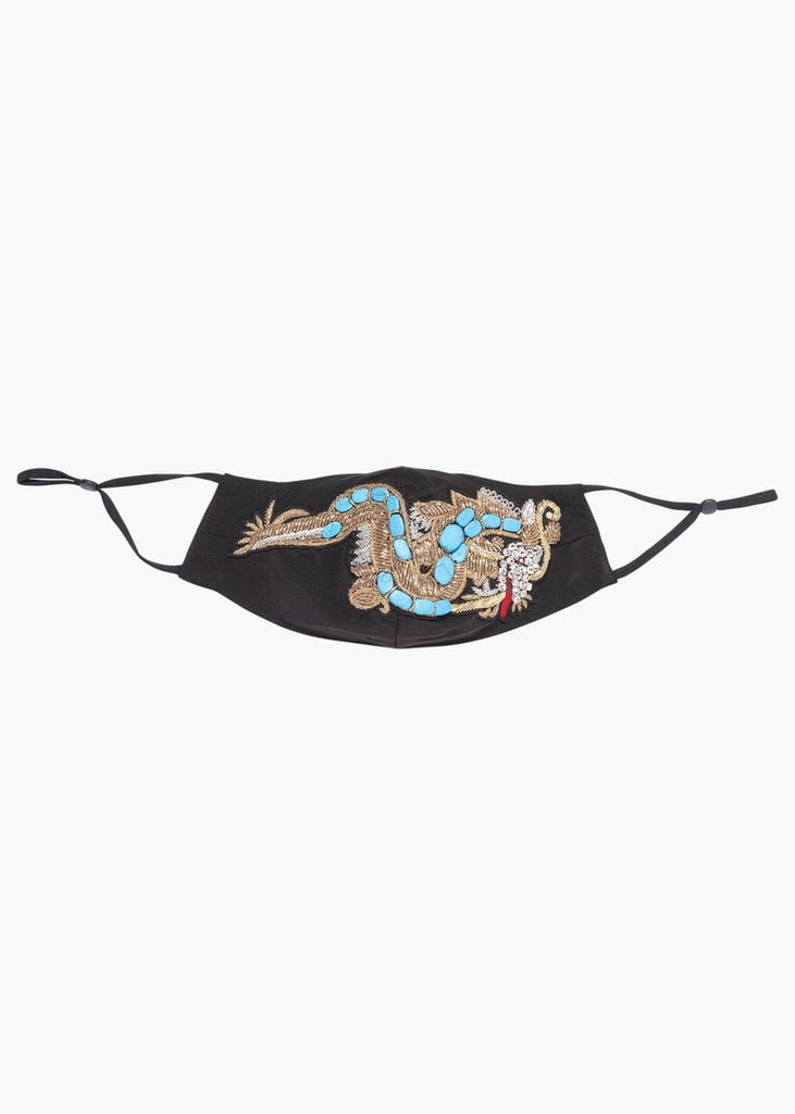 Jennifer Behr Embroidered Dragon Mask