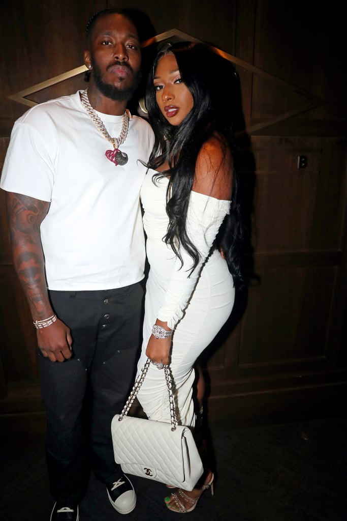 Megan Thee Stallion and Pardi Kiss at JAY-Z's 40/40 Event