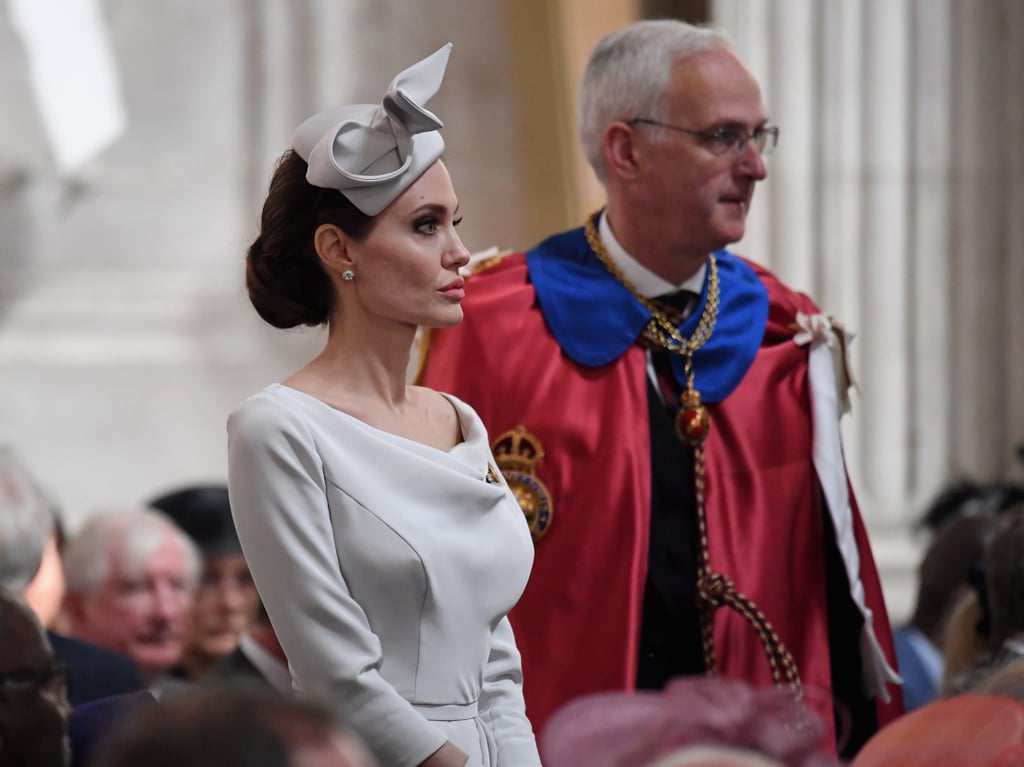 Angelina Jolie's Ralph & Russo Grey Dress