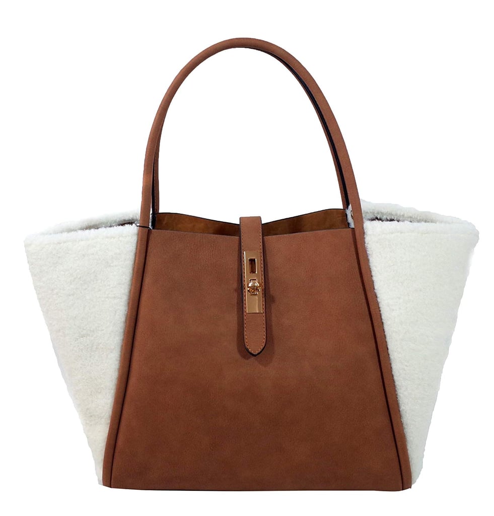 UN Billion Lacy Sheep Fur Tote Bag