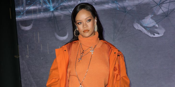 Rihanna's Orange Outfit at Fenty Event During Fashion Week | POPSUGAR ...