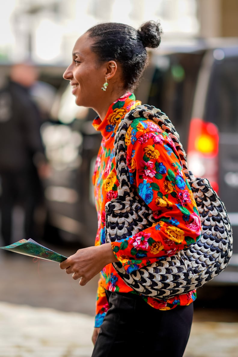 Mix Colorful Prints — Orange and Black Can Still Be the Base of Your Look