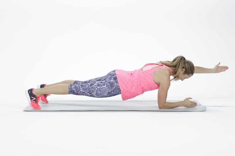 Elbow Plank With Arm Reach