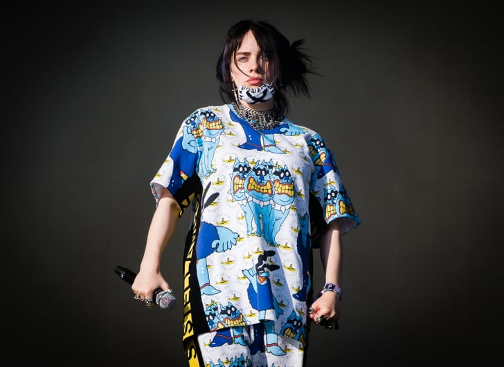 Billie Eilish's blue hair and outfit at the 2019 Glastonbury Festival - wide 11