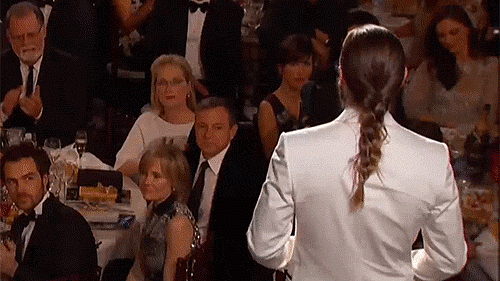 Jared Leto Stopped the World With His Glorious Golden Globes Man Braid