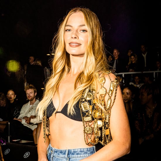 Margot Robbie's Bra and Bejeweled Vest at Chanel Cruise Show