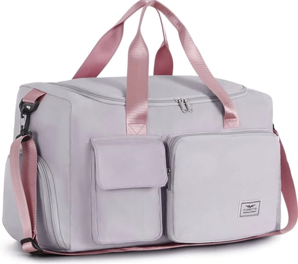 Fioretto Gym Duffle Bag With Shoes Compartment ($20, originally $22)
Gym bags don't have to be bulky. This option offers ample storage, including a shoe compartment, while staying impressively lightweight. The unique color options don't hurt either.