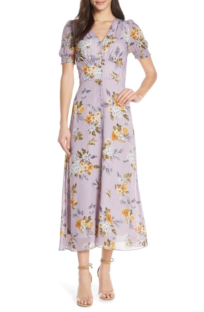 Chelsea28 V-Neck Floral Midi Dress