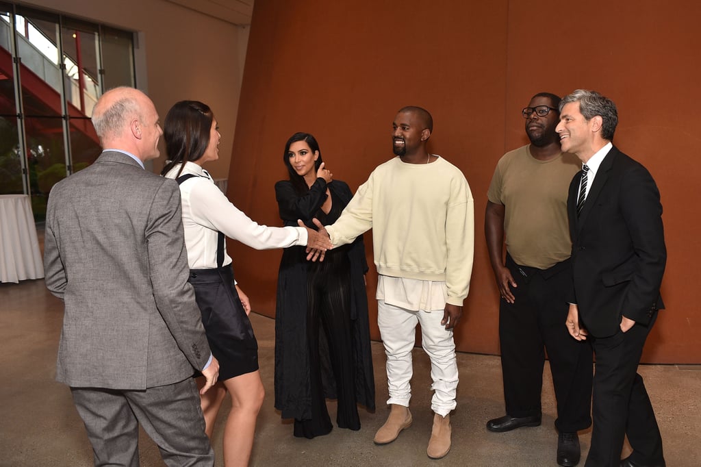 Pregnant Kim Kardashian and Kanye West at LACMA | Photos