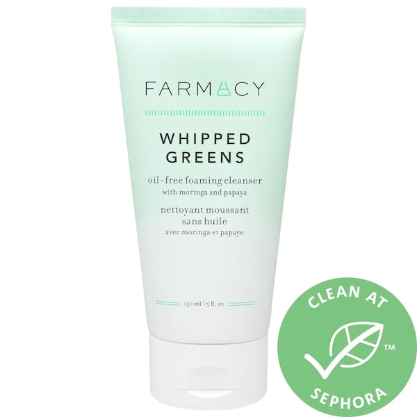 Farmacy Whipped Greens: Oil-Free Foaming Cleanser with Moringa and Papaya