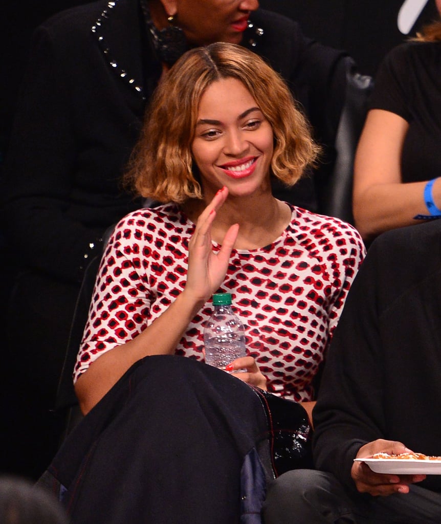 Beyonce and Jay Z at Brooklyn Nets Game November 2014
