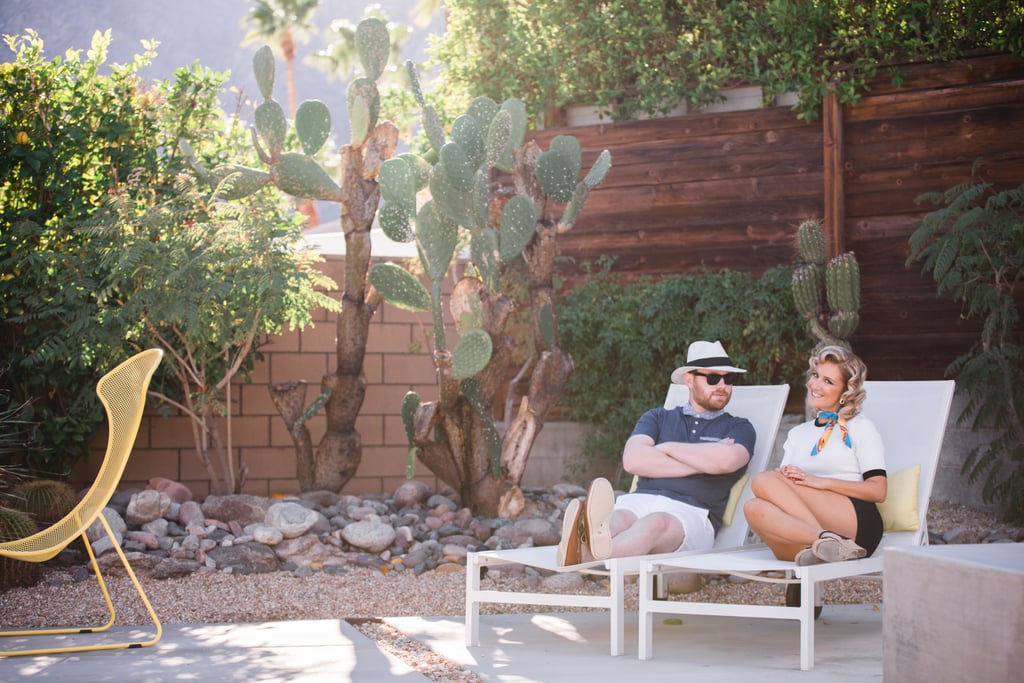 Retro Palm Springs Engagement Photos