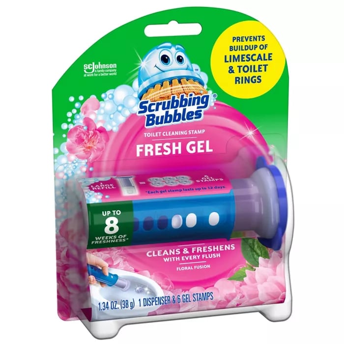 Scrubbing Bubbles Toilet Gel Floral Fusion Tabs