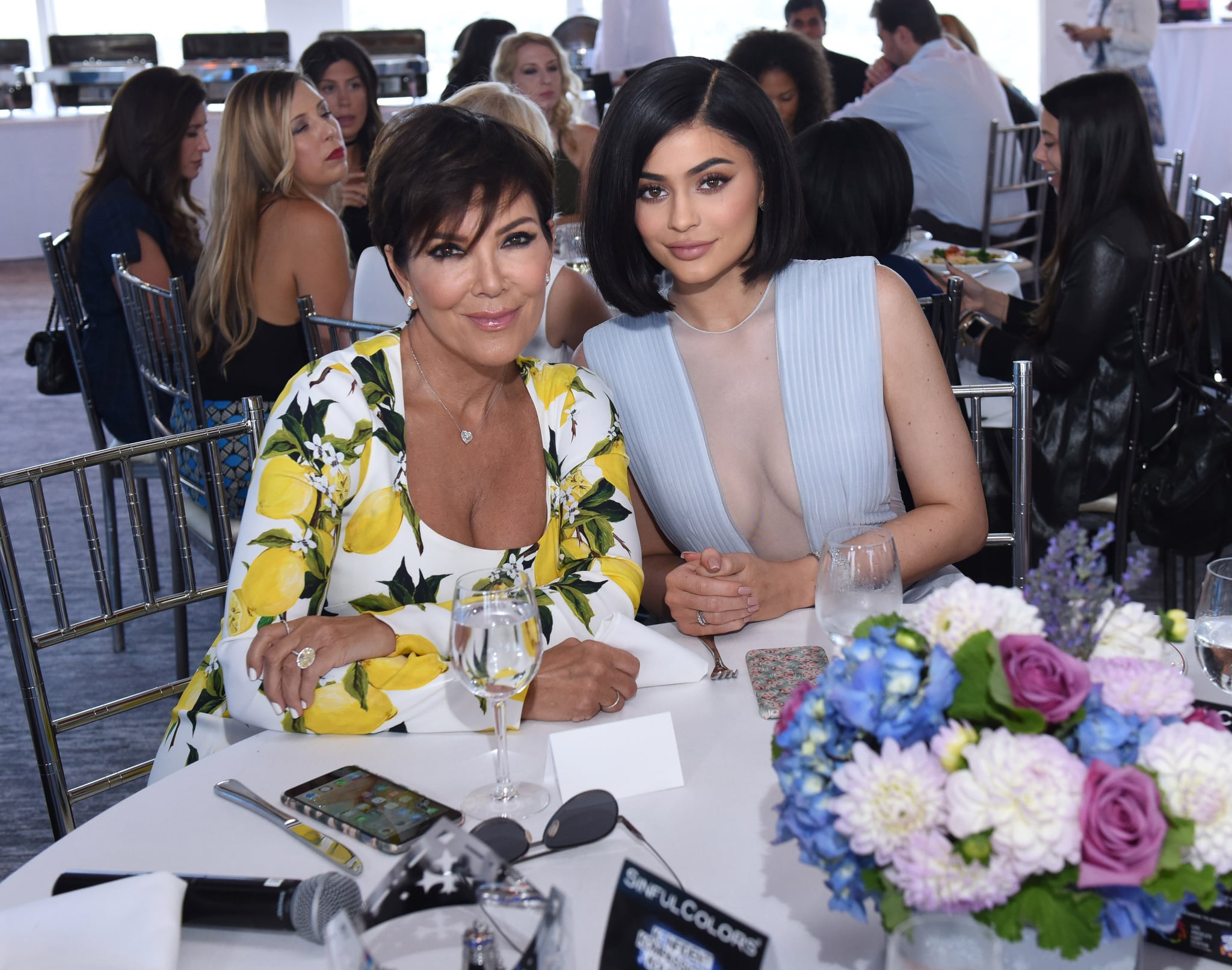 LOS ANGELES, CA - JULY 14:  (EXCLUSIVE COVERAGE) Kris Jenner and Kylie Jenner attend SinfulColors and Kylie Jenner Announce charitybuzz.com Auction for Anti Bullying on July 14, 2016 in Los Angeles, California.  (Photo by Vivien Killilea/Getty Images for SinfulColors)