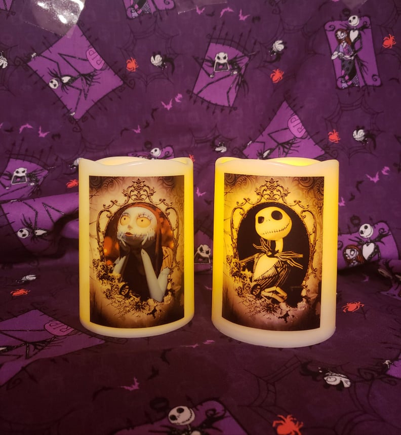 The Nightmare Before Christmas Jack and Sally Candle Set