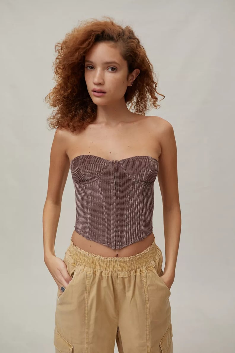 Out From Under Replay Velvet Waffle Corset