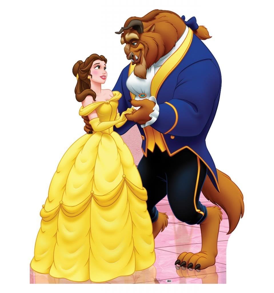 Belle And Beast Life Size Cardboard Standup Enchanting Beauty And The Beast Birthday Party Decorations For The Ultimate Disney Bash Popsugar Middle East Family Photo 16